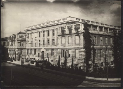 ETH-BIB-Zürich, ETH Zürich, Land- und Forstwirtschaftliches Institut, Westbau (LFW), Fassade Süd-West-Ans 00463