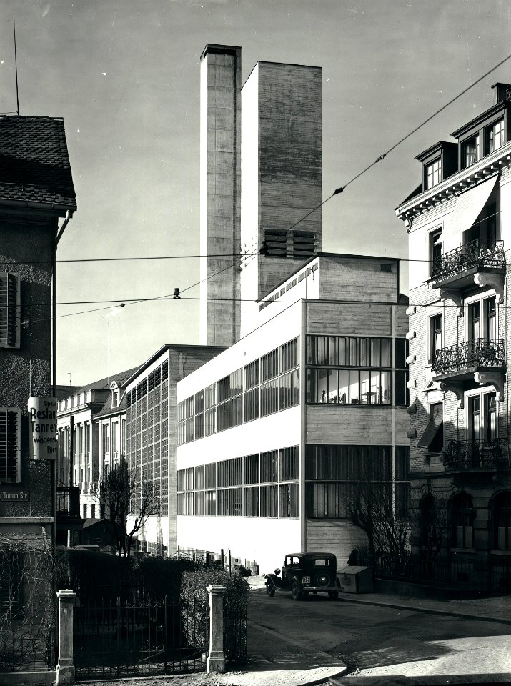 ETH-BIB-Zürich, ETH Zürich, Maschinenlaboratorium (ML), Textilmaschinenlaboratorium und Fernheizkraftwerk (FHK)-Ans 01413