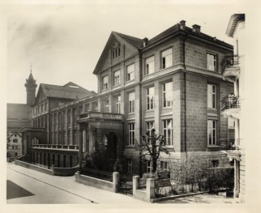 ETH-BIB-Zürich, ETH Zürich, Naturwissenschaftliches Gebäude, Ostbau, Fassade Ost, Eingang Sonneggstrasse-Ans 00208
