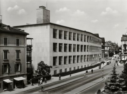 ETH-BIB-Zürich, ETH Zürich, Maschinenlaboratorium (ML), Fassade Ost-Ans 02973