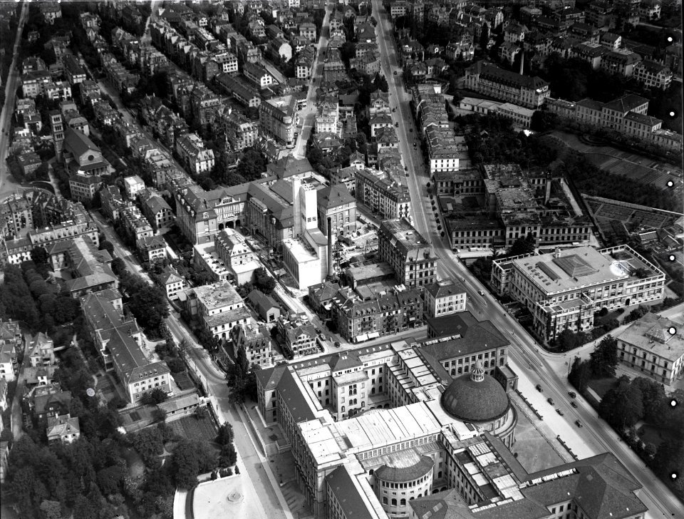 ETH-BIB-Zürich, ETH Zürich, Universitätsstrasse-Inlandflüge-LBS MH01-006787