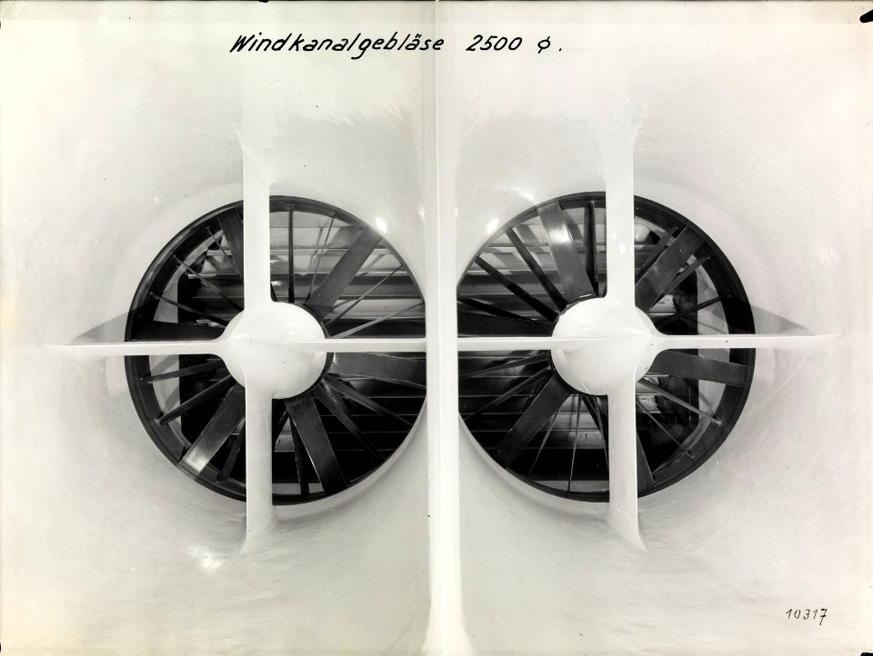 ETH-BIB-Zürich, ETH Zürich, Maschinenlaboratorium (ML), Institut für Aerodynamik, Windkanalgebläse 2500-Ans 06435-15