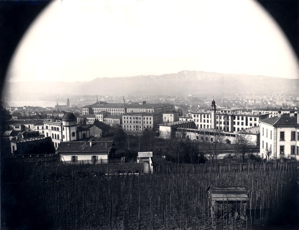 ETH-BIB-Zürich, ETH Zürich, Hochschulviertel von Nordosten-Ans 00376
