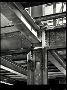 ETH-BIB-Zürich, ETH Zürich, Maschinenlaboratorium (ML), Stahlträger im Detail-Ans 01415
