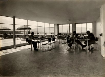 ETH-BIB-Zürich, ETH Zürich, Maschinenlaboratorium (ML), Raum auf Dachterrasse-Ans 02982