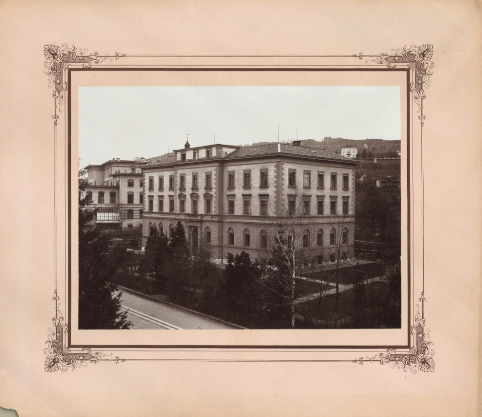 ETH-BIB-Zürich, ETH Zürich, Land- und Forstwirtschaftliches Institut, LF-Gebäude, Fassade Süd-West-Ans 00215-B-FL