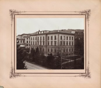 ETH-BIB-Zürich, ETH Zürich, Land- und Forstwirtschaftliches Institut, LF-Gebäude, Fassade Süd-West-Ans 00215-B-FL