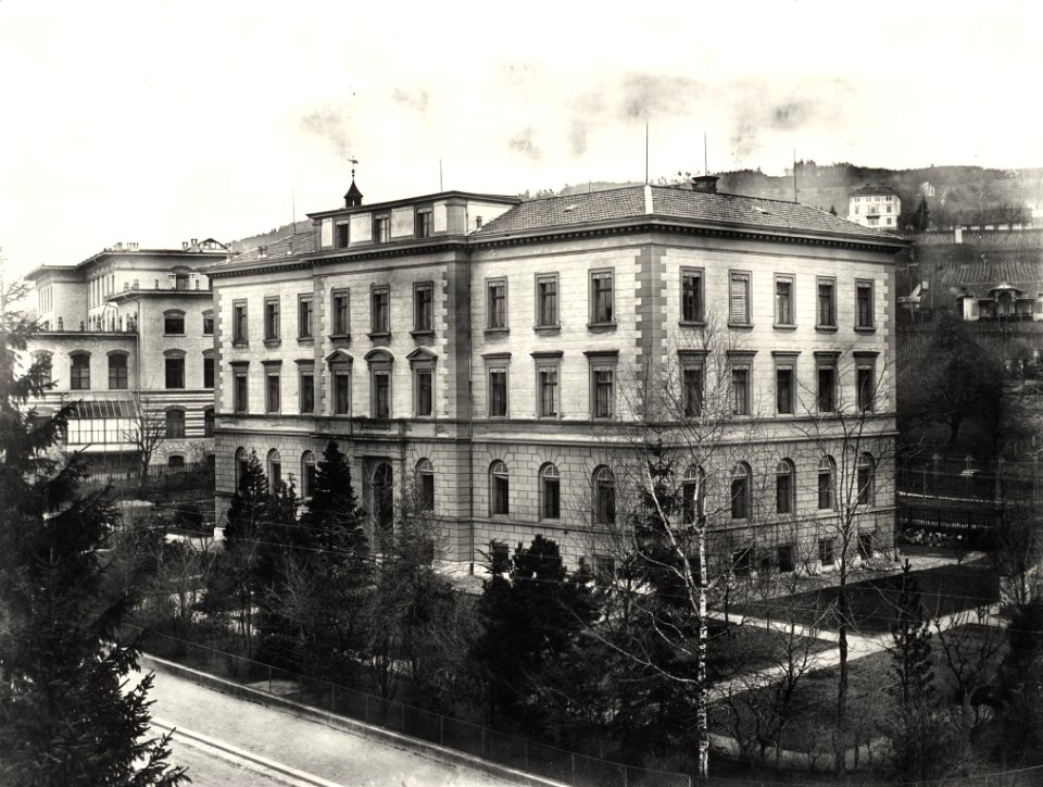 ETH-BIB-Zürich, ETH Zürich, Land- und Forstwirtschaftliches Institut, LF-Gebäude, Fassade Süd-West-Ans 00377