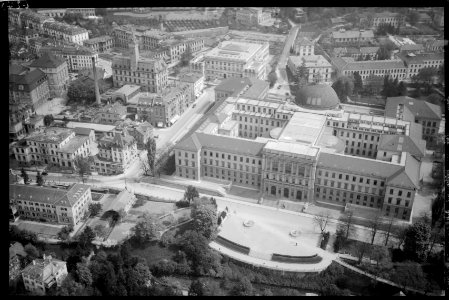 ETH-BIB-Zürich, ETH Zürich, Polyterrasse v. N.-Inlandflüge-LBS MH01-006275