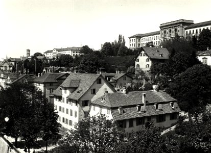ETH-BIB-Zürich, Stadtansicht, Ansicht von Südwesten-Ans 00389