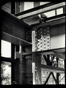 ETH-BIB-Zürich, ETH Zürich, Maschinenlaboratorium (ML), Stahlträger im Detail-Ans 02981