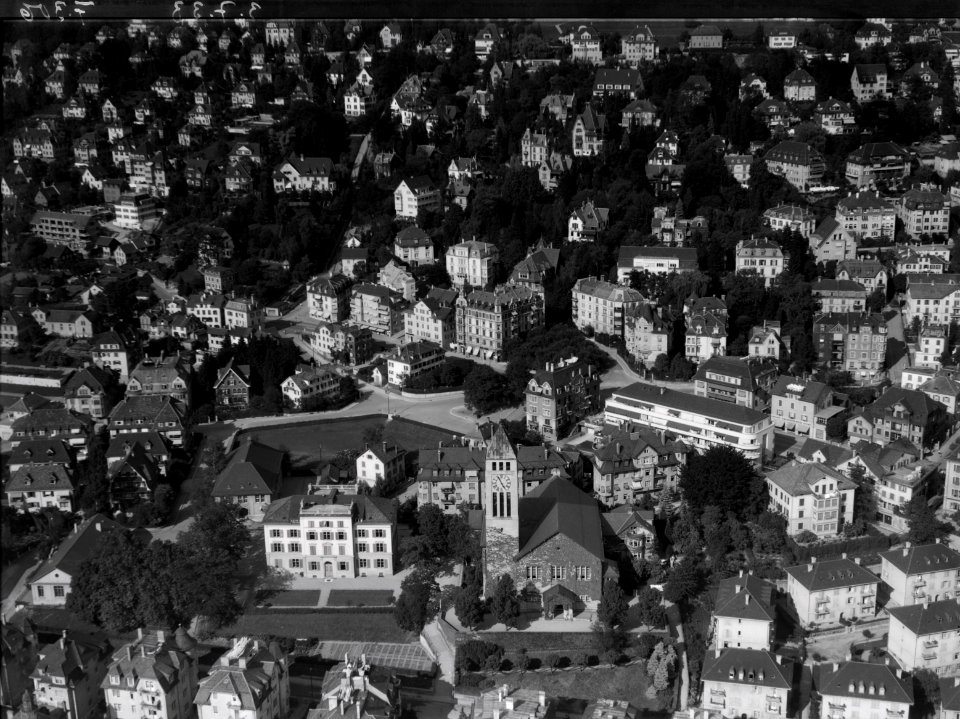 ETH-BIB-Zürich, Rigiplatz, Oberstrass, Scherr-Schulhaus-Inlandflüge-LBS MH01-007306