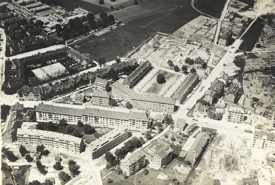 ETH-BIB-Zürich, Schaffhauserstrasse, Guggachstrasse, Milchbuckstrasse-Inlandflüge-LBS MH03-1594