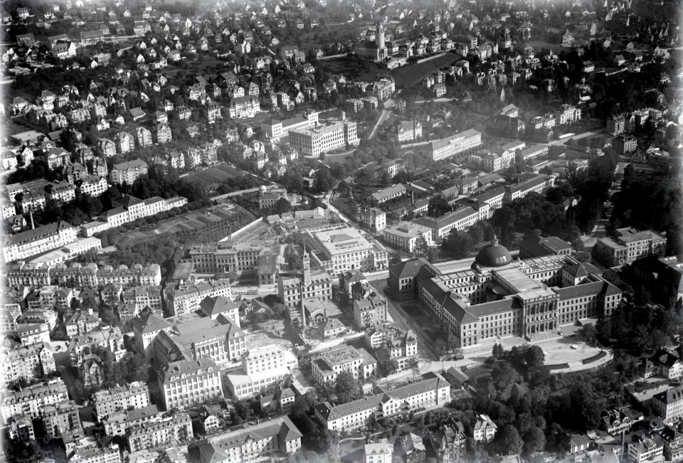 ETH-BIB-Zürich, Hochschulquartier v. S.-Inlandflüge-LBS MH01-006294