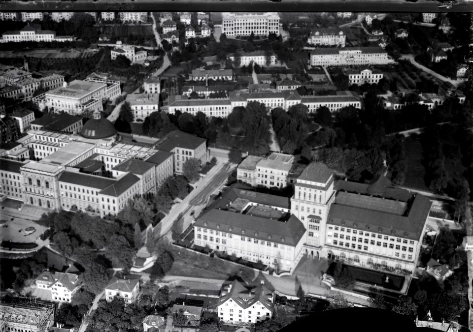 ETH-BIB-Zürich, Universität, ETH Zürich, Kantonsschule, Spital-Inlandflüge-LBS MH01-005001