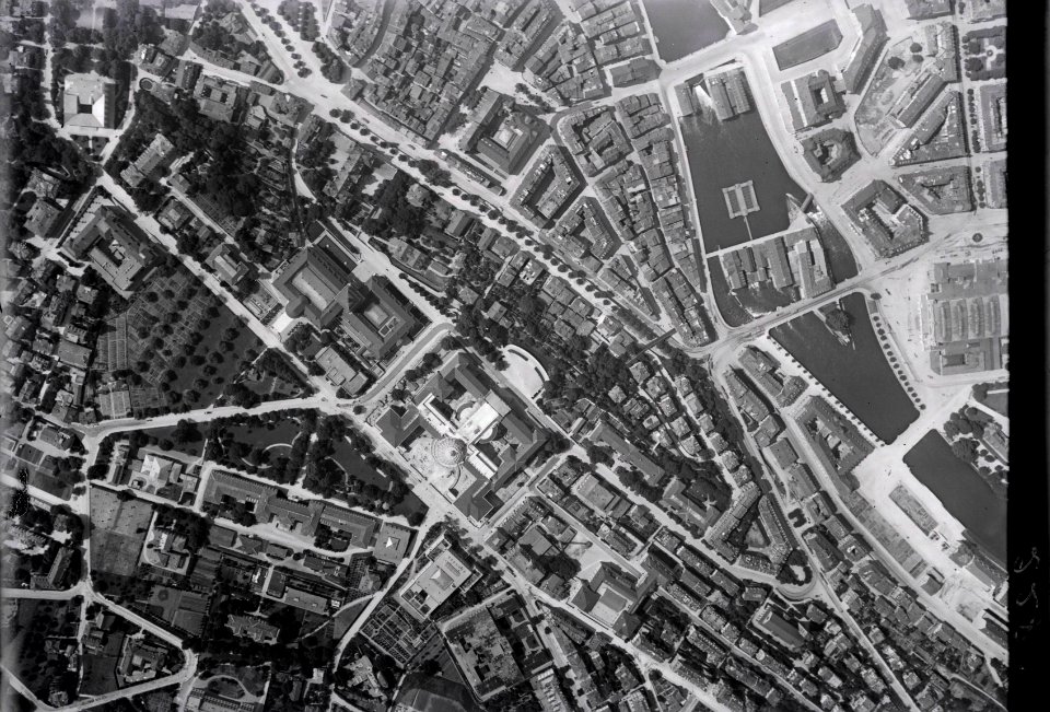 ETH-BIB-Zürich, Universität, Universitätsspital, Limmat-Inlandflüge-LBS MH01-000228