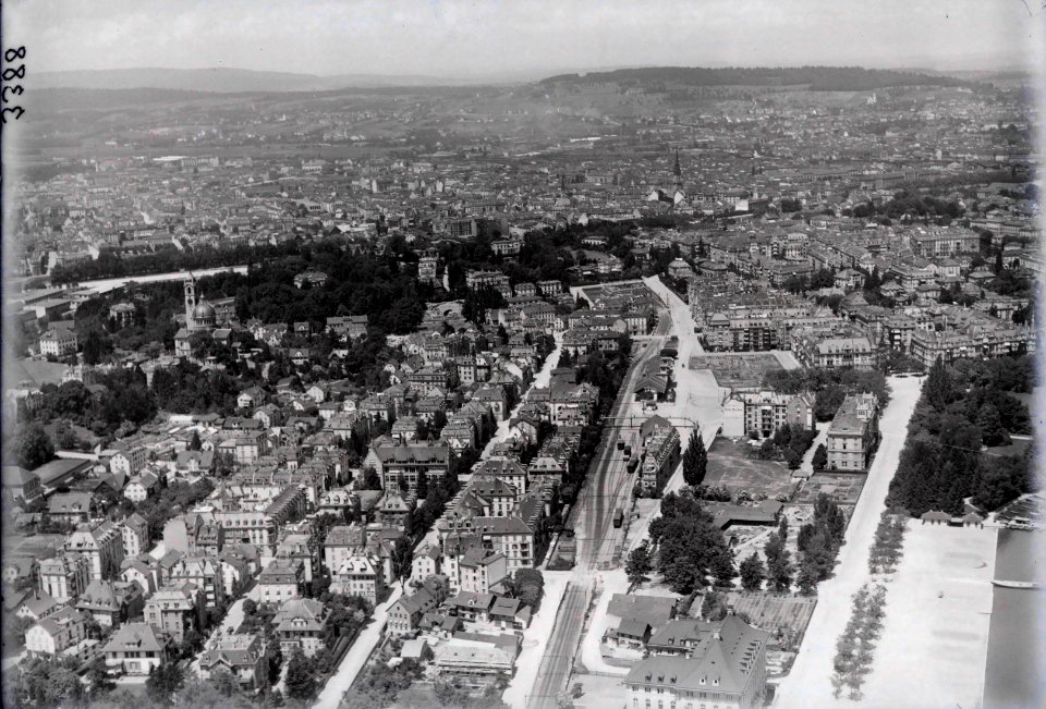 ETH-BIB-Zürich-Enge, Bahnhof-Enge-Inlandflüge-LBS MH01-003388