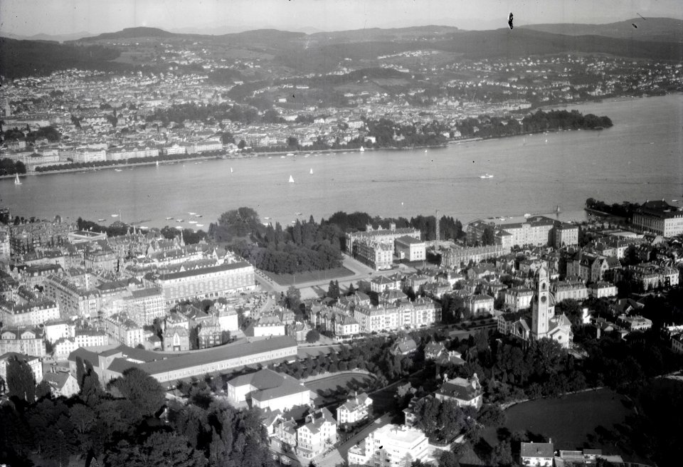 ETH-BIB-Zürich-Enge, Seefeld-Inlandflüge-LBS MH01-006557