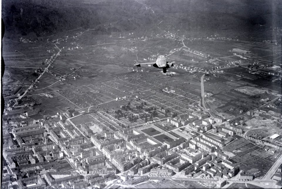 ETH-BIB-Zürich-Albisrieden, Friedhof, Sihlfeld, Fokker IV-Inlandflüge-LBS MH01-006018