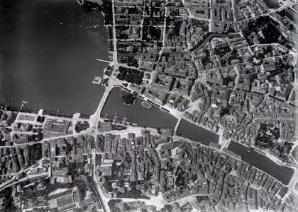ETH-BIB-Zürich-Altstadt, Bellvue, Bürkliplatz, Stadthaus-Inlandflüge-LBS MH01-000403