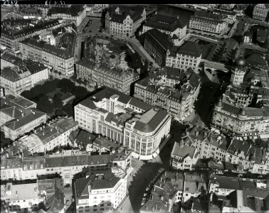 ETH-BIB-Zürich-City, Warenhaus Brann (heute Manor), Sternwarte-Inlandflüge-LBS MH01-008155