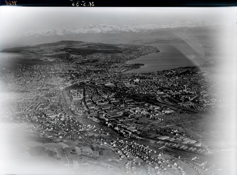 ETH-BIB-Zürich, Übersicht, Industriequartier, Glarneralpen-Inlandflüge-LBS MH01-008121