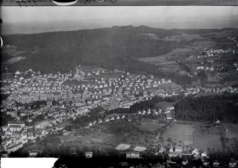 ETH-BIB-Zürich-Hirslanden, Witikon, Loorenkopf v. S. W. aus 700 m-Inlandflüge-LBS MH01-005557