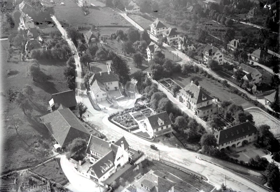 ETH-BIB-Zürich-Fluntern, Susenbergstrasse, Einmündung Krönleinstrasse und Schlösslistrasse-Inlandflüge-LBS MH03-1884