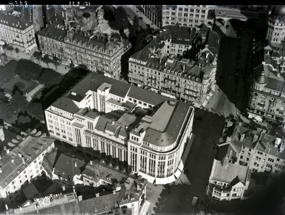 ETH-BIB-Zürich-City, Warenhaus Brann (heute Manor)-Inlandflüge-LBS MH01-008154
