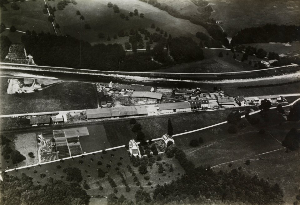 ETH-BIB-Zürich-Leimbach, Werkplatz der Firma Locher, Allmendstrasse-Inlandflüge-LBS MH03-1451