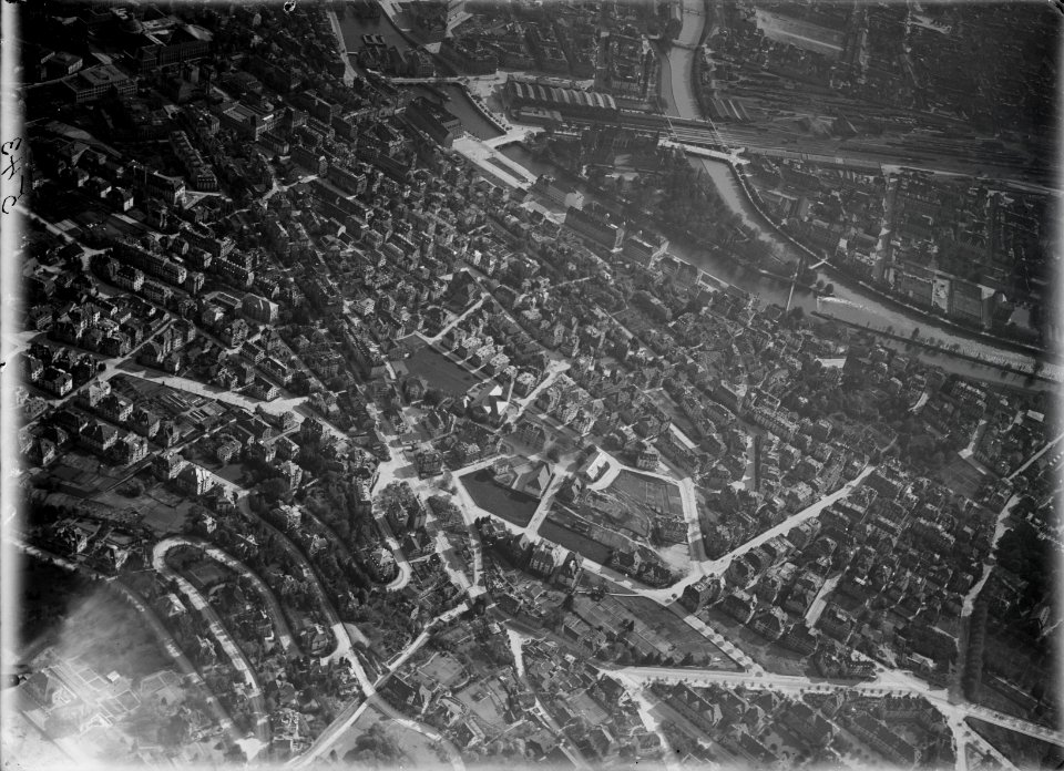 ETH-BIB-Zürich-Oberrstrass, Platzspitz, Hauptbahnhof-Inlandflüge-LBS MH01-000543