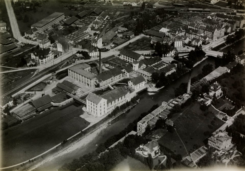ETH-BIB-Zürich-Wiedikon, Papierfabrik an der Sihl-Inlandflüge-LBS MH03-1398
