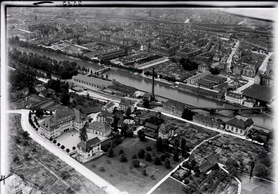 ETH-BIB-Zürich-Wipkingen, Lettensteg aus 150 m-Inlandflüge-LBS MH01-002535