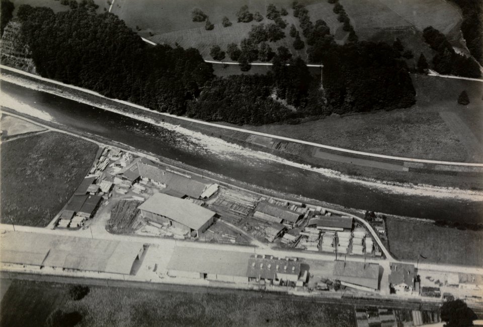 ETH-BIB-Zürich-Leimbach, Werkplatz der Firma Locher, Allmendstrasse-Inlandflüge-LBS MH03-1452