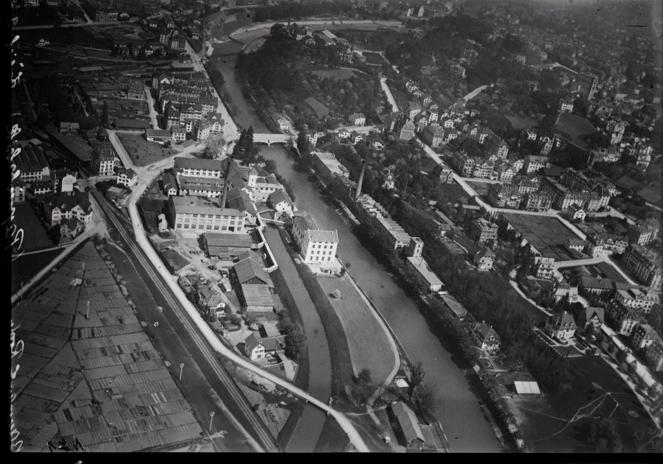 ETH-BIB-Zürich-Wiedikon, Papierfabrik an der Sihl-Inlandflüge-LBS MH03-0896