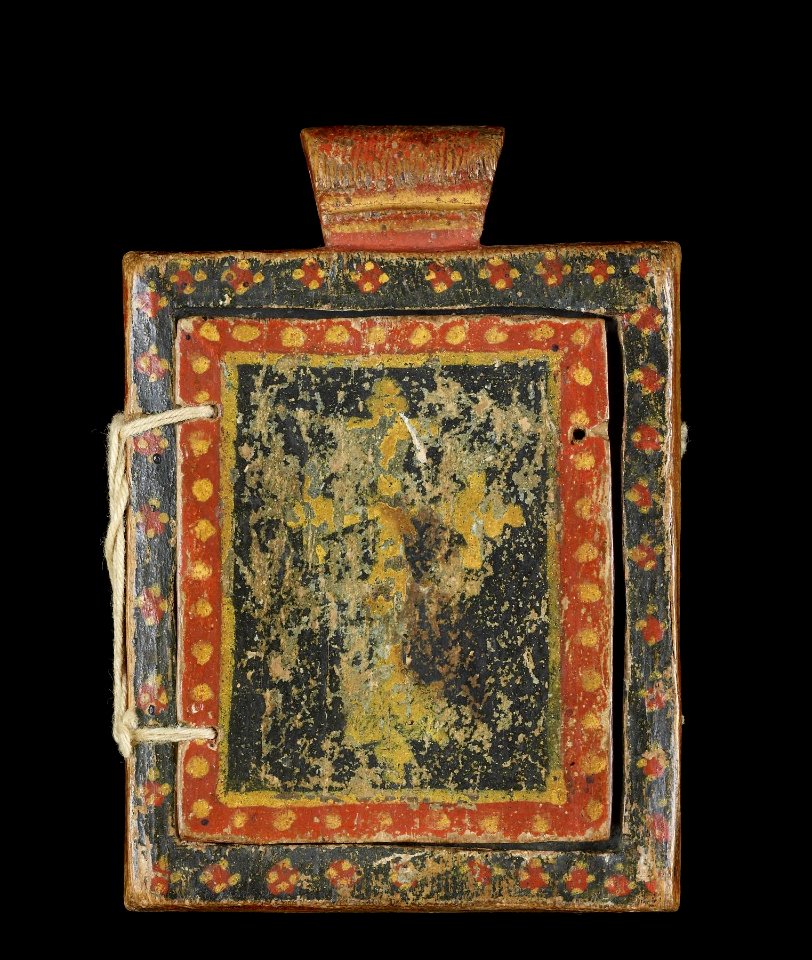Ethiopian - Front of a Double-Sided Diptych with Mary and Her Son, and Saint George - Walters 365 - Closed A