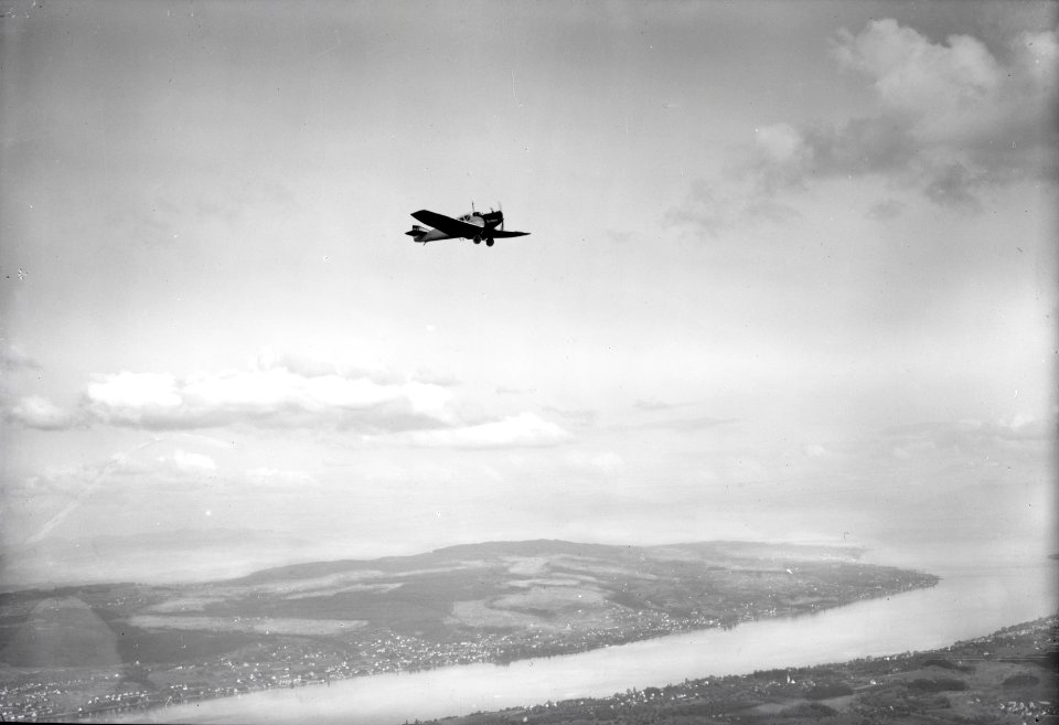 ETH-BIB-Zürichsee, Junkers über Zürichsee-Inlandflüge-LBS MH01-004772