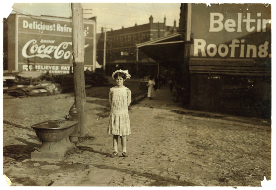 Ethel Shumate (see photo 2190). Has been rolling cigarettes in Danville (Va.) Factory for six months. Lives, 614 Upper Street. Said she was thirteen years old, but it is doubtful. LOC nclc.04742