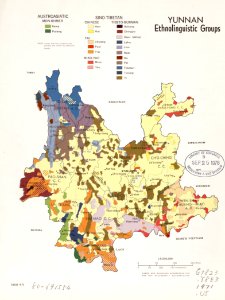 Ethnolinguistic groups in Yunnan Province (1971) photo