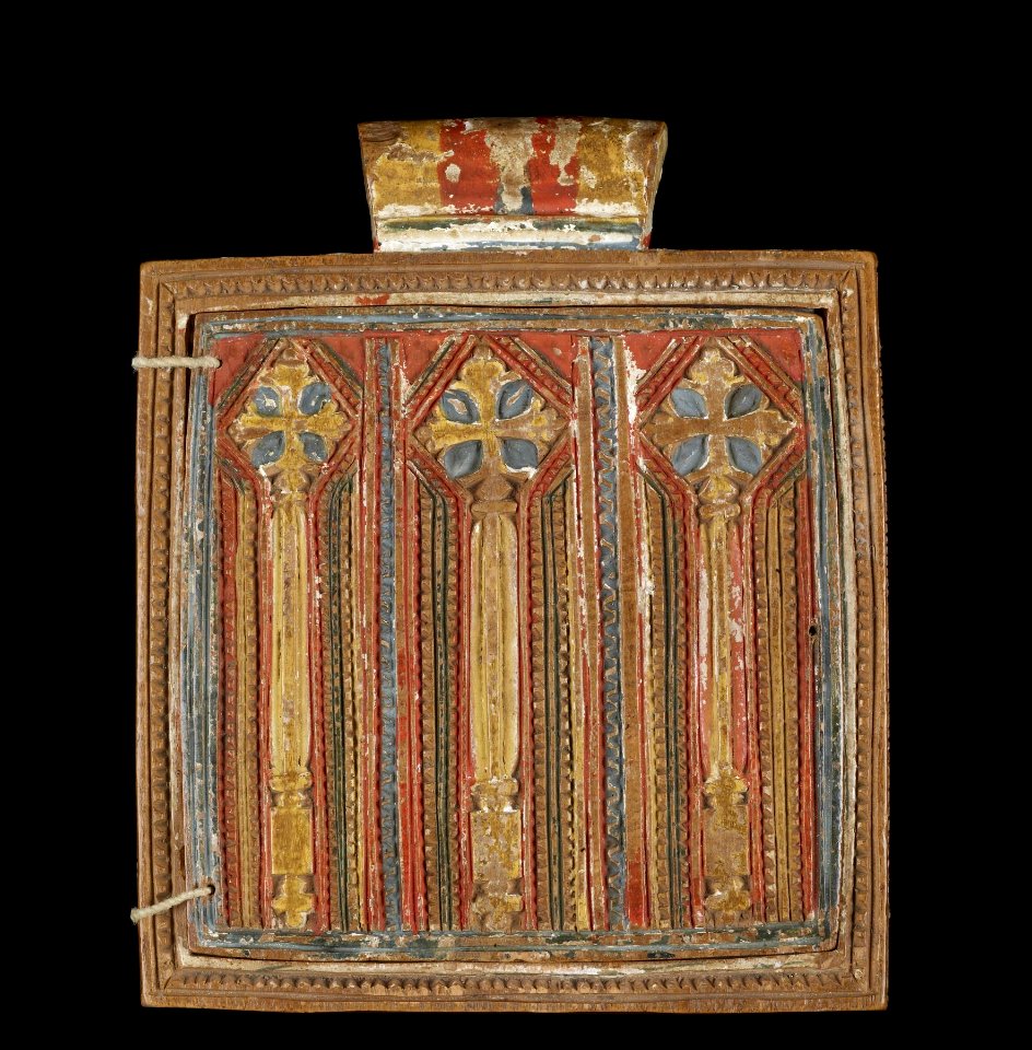 Ethiopian - Double-sided Diptych with Mary at Dabra Metmaq (Front); Saints (Back) - Walters 368 - Closed A