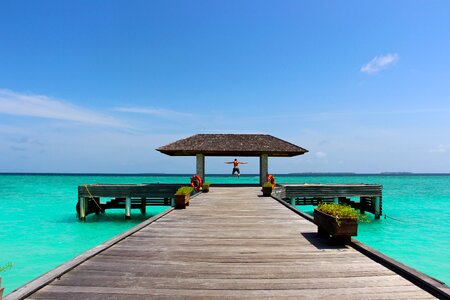 Water turquoise maldives