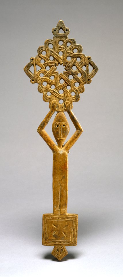 Ethiopian - Hand Cross with Figure - Walters 61340