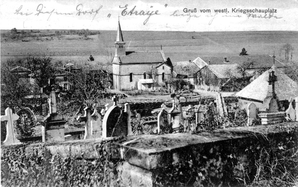 Etraye vue du cimetiere