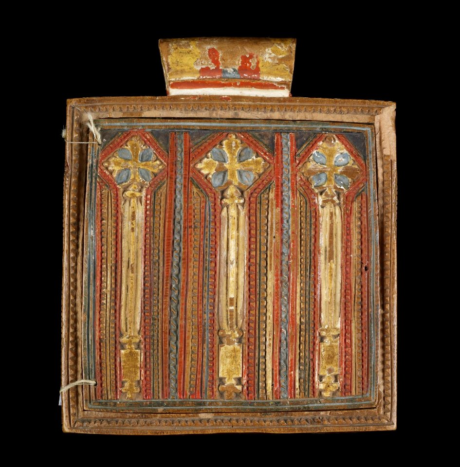 Ethiopian - Double-sided Diptych with Mary at Dabra Metmaq (Front); Saints (Back) - Walters 368 - Closed B