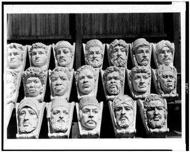 Ethnological heads for the Jefferson Building, Library of Congress LCCN90714630 photo