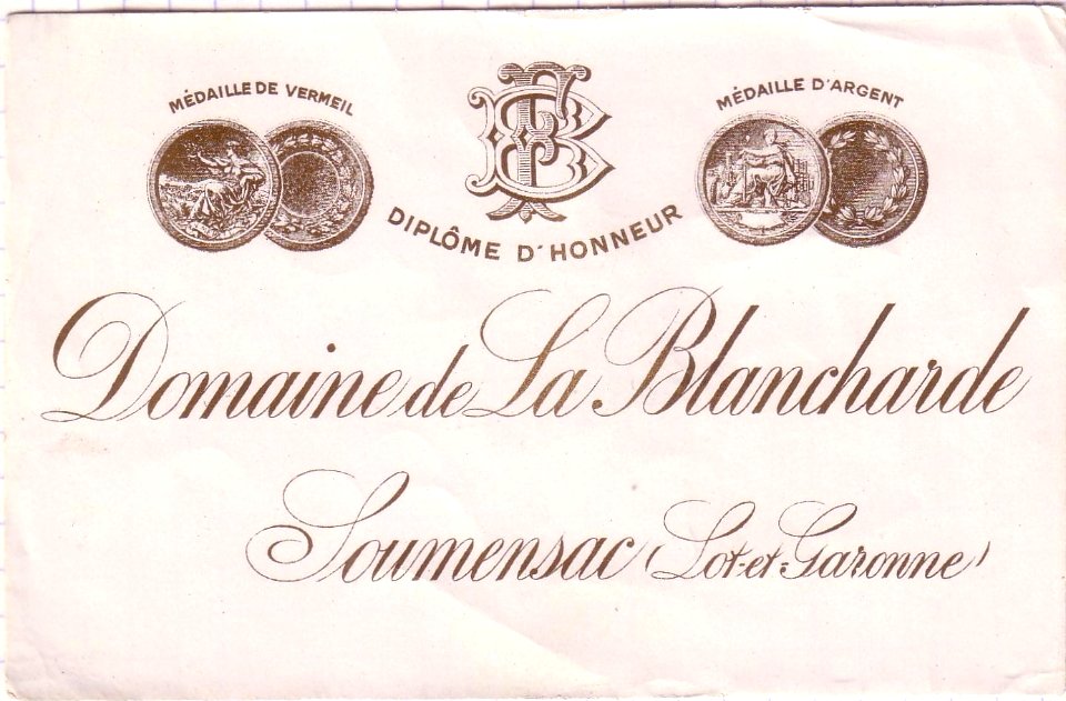 Etiquette de la Blancharde