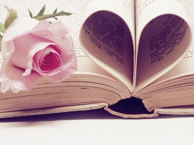 Book paper love photo