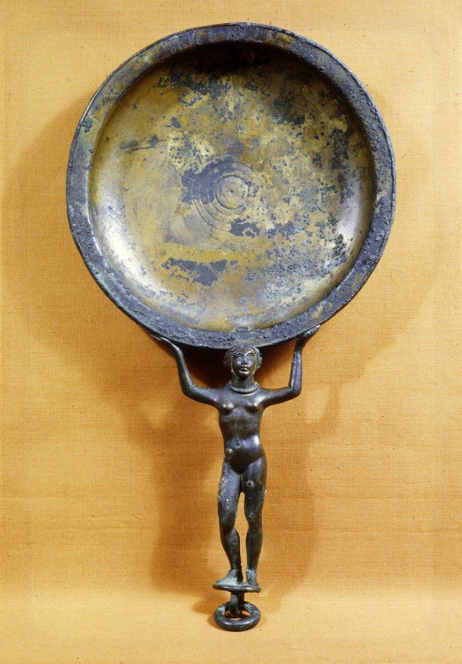 Etruscan - Patera with Figural Handle - Walters 54162