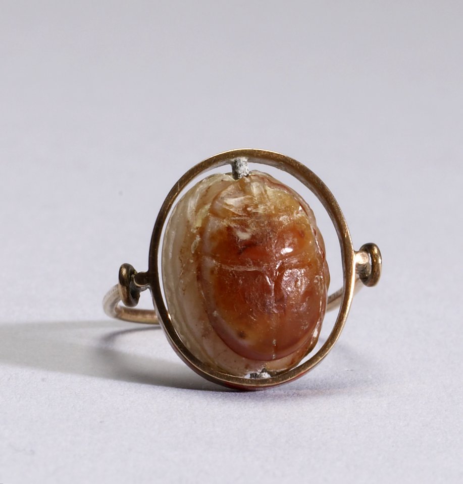 Etruscan - Scarab Carved in Intaglio with a Pig-Man - Walters 42847