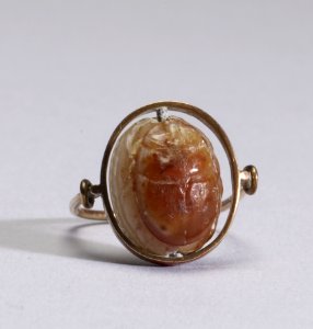 Etruscan - Scarab Carved in Intaglio with a Pig-Man - Walters 42847